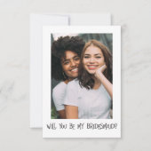 Simple Texte Photo Seras-Tu Ma Carte D'Époux (Devant)