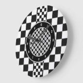 Simple textured checkerboard grote klok (Hoek)