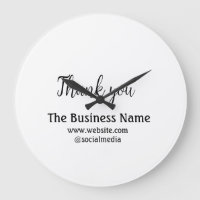 Simple thank you add business name details text