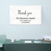 Simple thank you add business name details text  t spandoek (Beurs)