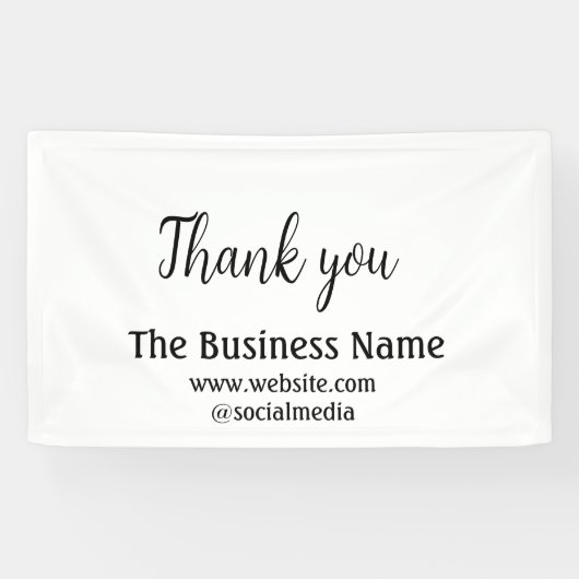 Simple thank you add business name details text  t spandoek (Horizontaal)