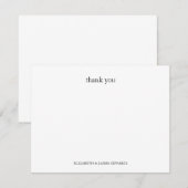 Simple Thank You Couple Personalized Notitiekaartje (Voorkant / Achterkant)