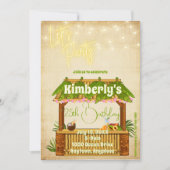 Simple Tiki Bar Invitation Anniversaire (Devant)