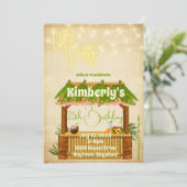 Simple Tiki Bar Invitation Anniversaire (Debout devant)