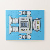 Simple toy robot puzzle for children - 30 pc legpuzzel (Horizontaal)