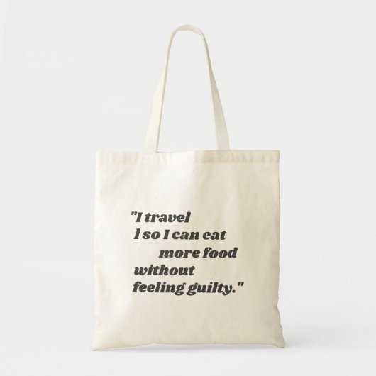 Simple Traveler Funny Quottes Statement Typografie Tote Bag (Voorkant)