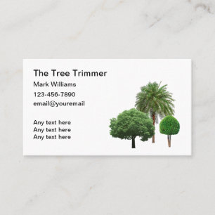Simple Tree Trimming Service-Visitekaartjes Visitekaartje