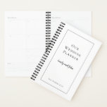 Simple typographie noire et Mariage de bordure<br><div class="desc">Planifier un mariage peut être une tâche gigantesque, et ce planificateur pratique gardera tout sur la bonne voie pour vous ! Pour vous coordonner avec la gamme minimaliste de papier à lettres mariage noir, vous pouvez facilement personnaliser le texte sur le capot avant et modifier les couleurs arrière - plan...</div>