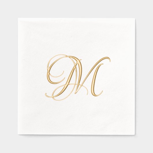 Simple une lettre Monogramme initial (Recto)