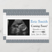 Simple Unisex Ultrasound Baby Faire-part (Devant / Derrière)