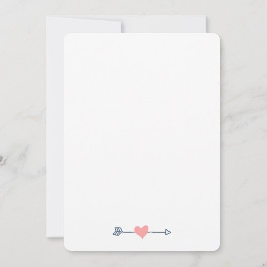 Simple Valentine's Dinner Party invitation rose/ma (Dos)