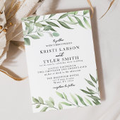 Simple verdure Faire-part de mariage Feuille