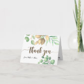 Simple verdure Floral Eucalyptus Mariage Merci (Devant)