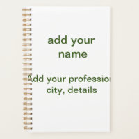 Simple vert minimal ajouter votre nom de texte pho