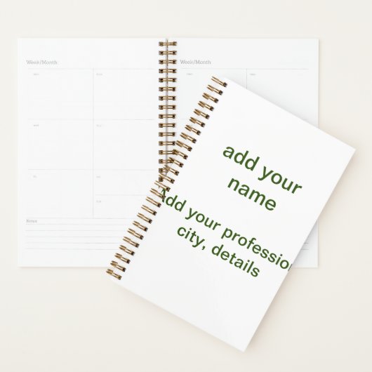 Simple vert minimal ajouter votre nom de texte pho (Devant avec enveloppe)