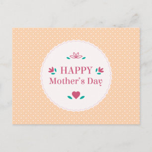 Simple Vintage Bonne fête des mères   Carte postal