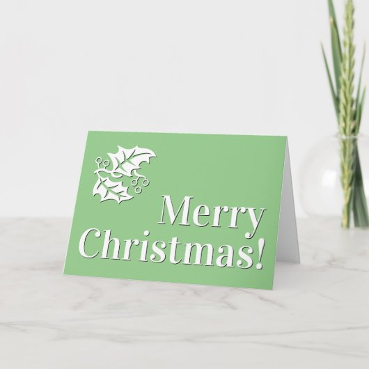 Simple Vintage Inspiré "Joyeux Noël !" Carte (Devant)