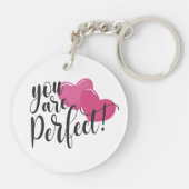 Simple Vous Êtes Parfait Valentine | Porte-clé (Dos)