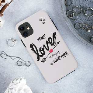 Simple Vrai coque iphone texte d'amour