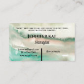 simple WATERCOLOR callior carte de réduction (Dos)