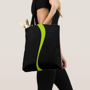 Simple Waves 2 in Lime Groen en Zwart Draagtas