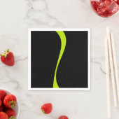 Simple Waves 2 in Lime Groen en Zwart Servet (Insitu)