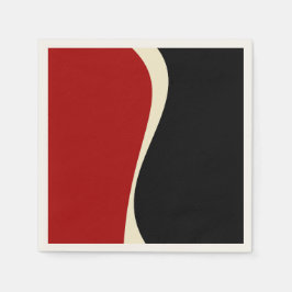 Simple Waves 2 in Rood en Crème Servet