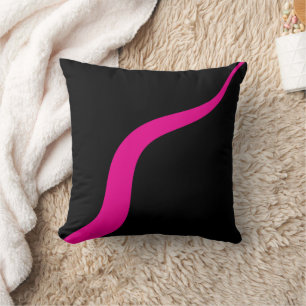 Simple Waves 3 in Magenta en Zwart Kussen