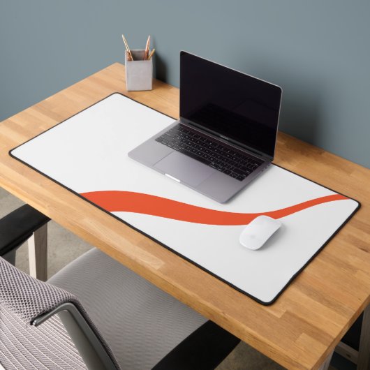 Simple Waves 3 - Orange et blanc (Bureau 2)