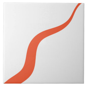 Simple Waves 3 - Sinaasappel en wit Tegeltje