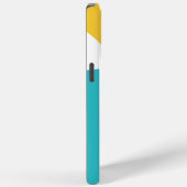 Simple Waves 4 - Turquoise en Geel Case-Mate iPhone Case (Achterkant / Rechts)