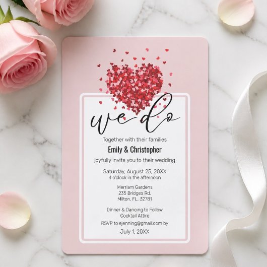 Simple We Do - Invitation de mariage Hearts