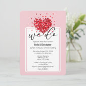 Simple We Do - Invitation de mariage Hearts (Debout devant)