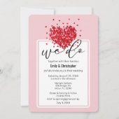 Simple We Do - Invitation de mariage Hearts (Devant)