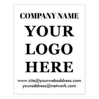 Simple-website Uw logo voor houten inktstempel Rubberstempel