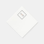 Simple Wed Love Monogram Servet (Hoek)