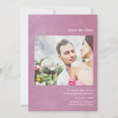 Simple Wedding Announcement Custom Photo Save The Date (Voorkant)