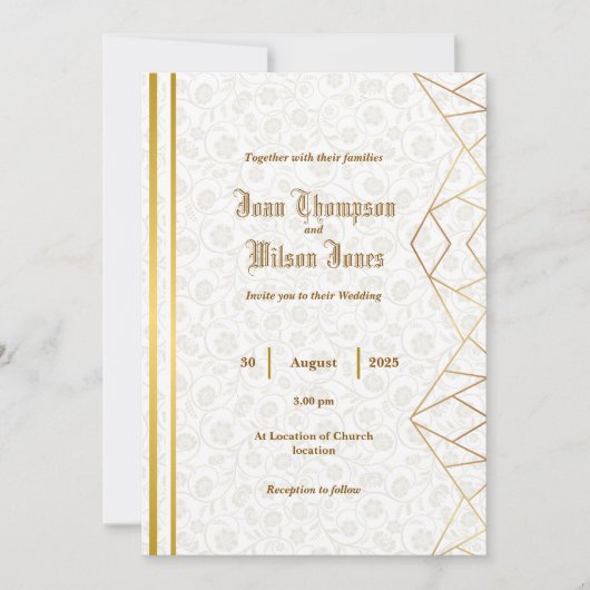 Simple Wedding Invitation (Devant)
