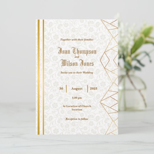 Simple Wedding Invitation (Debout devant)