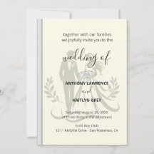 Simple Wedding Invitation – Customizable Modern 