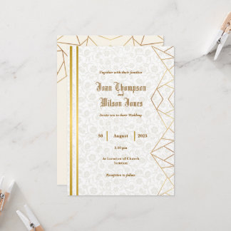 Simple Wedding Invitation Kaart