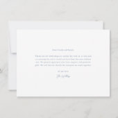 Simple Wedding Photo Bedankkaart (Achterkant)