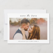 Simple Wedding Photo Save The Date (Voorkant)