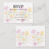 Simple Wedding RSVP Enclosure Card Informatiekaartje (Voorkant / Achterkant)