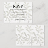 Simple Wedding RSVP Enclosure Card Informatiekaartje (Voorkant / Achterkant)
