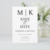 Simple Wedding Save The Date (Staand voorkant)