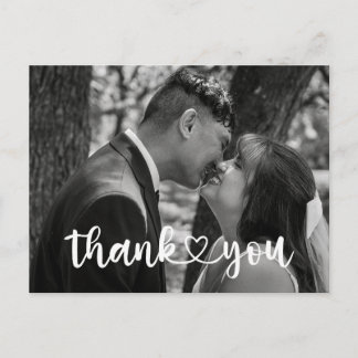 Simple Wedding Thank You Card Briefkaart