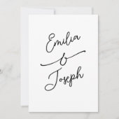 Simple Whimsical Handwritten Save the Date Wedding (Devant)