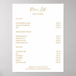 Simple White Beige Preishear Poster
