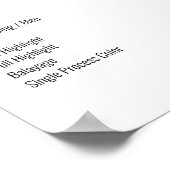 Simple White Blue Preishear Poster (Hoek)